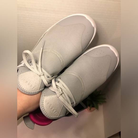 Women's Gray and Pink Jordan’s - Picture 5 of 13